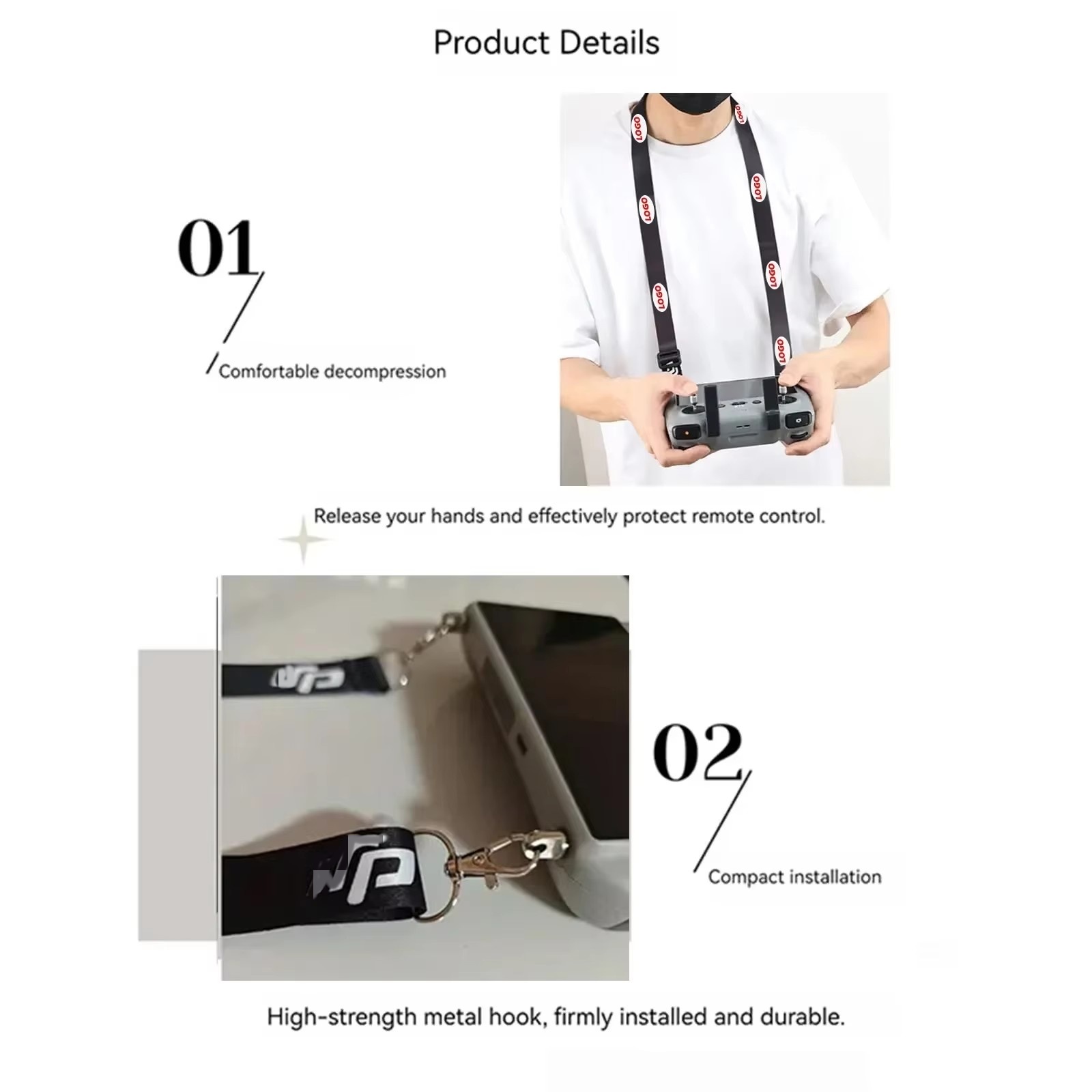 Lanyard for DJI RC & RC 2 & RC - đánh giá và giá Drone Neck Strap