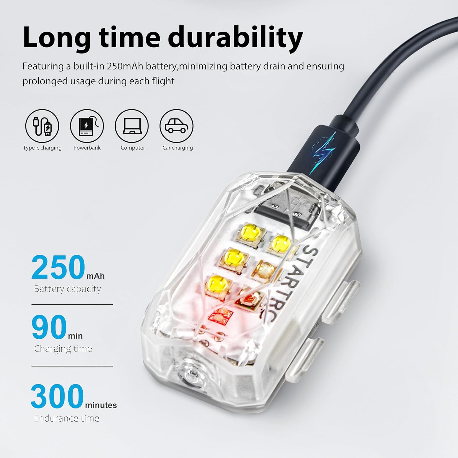 STARTRC Drone Strobe Light Ant - đánh giá và giá Drone Power Bank