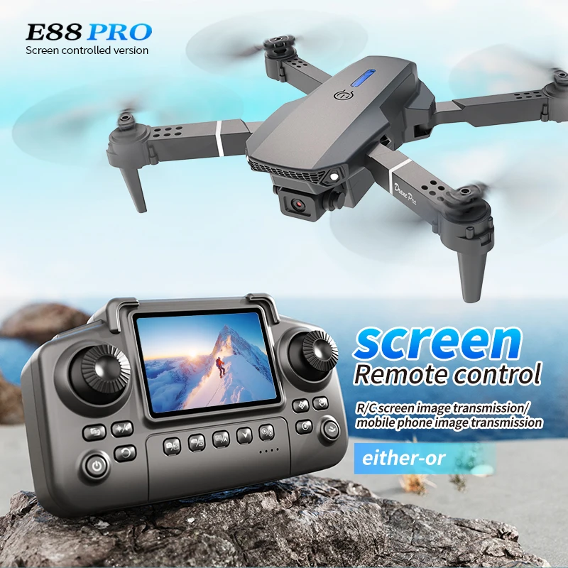 Professional E88 PRO Drone wit - đánh giá và giá Drone Controller Screen