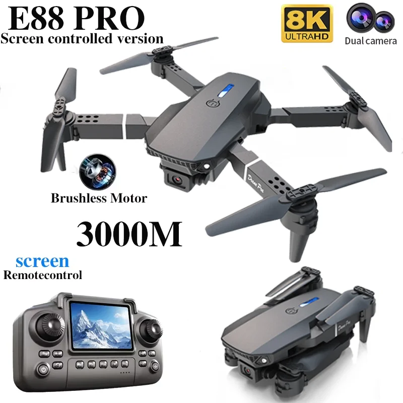 Professional E88 PRO Drone wit - đánh giá và giá Drone Controller Screen
