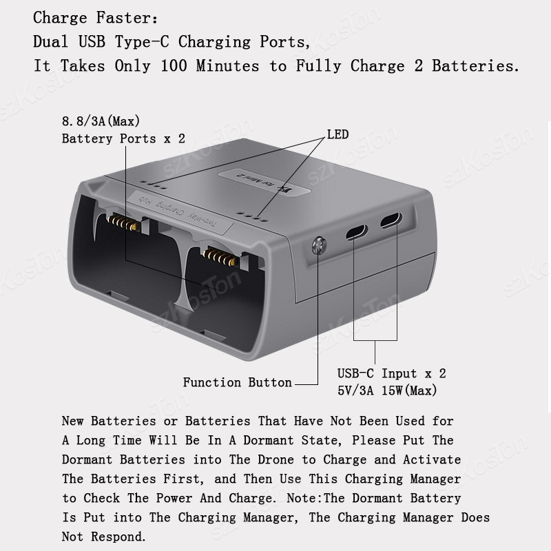 For DJI Mini 4K/MINI 2/Mini 2  - đánh giá và giá Drone Power Bank