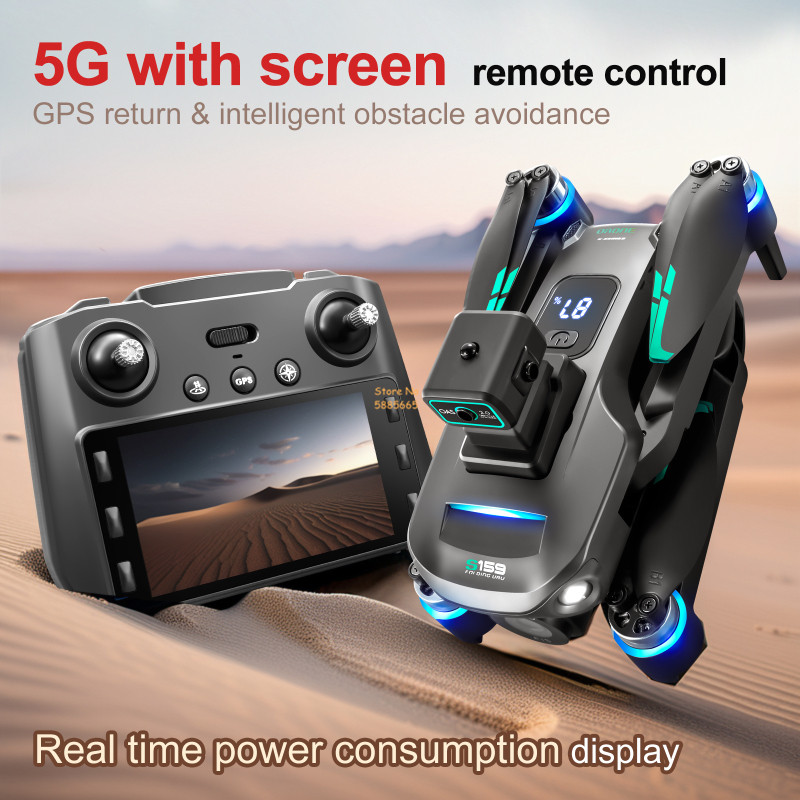 8K Dual Camera 5G WIFI FPV Rem - đánh giá và giá Drone Controller Screen