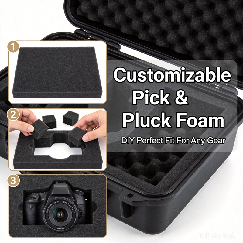 Pre Cut Sponge Photography Equ - đánh giá và giá Drone Hard Shell Case